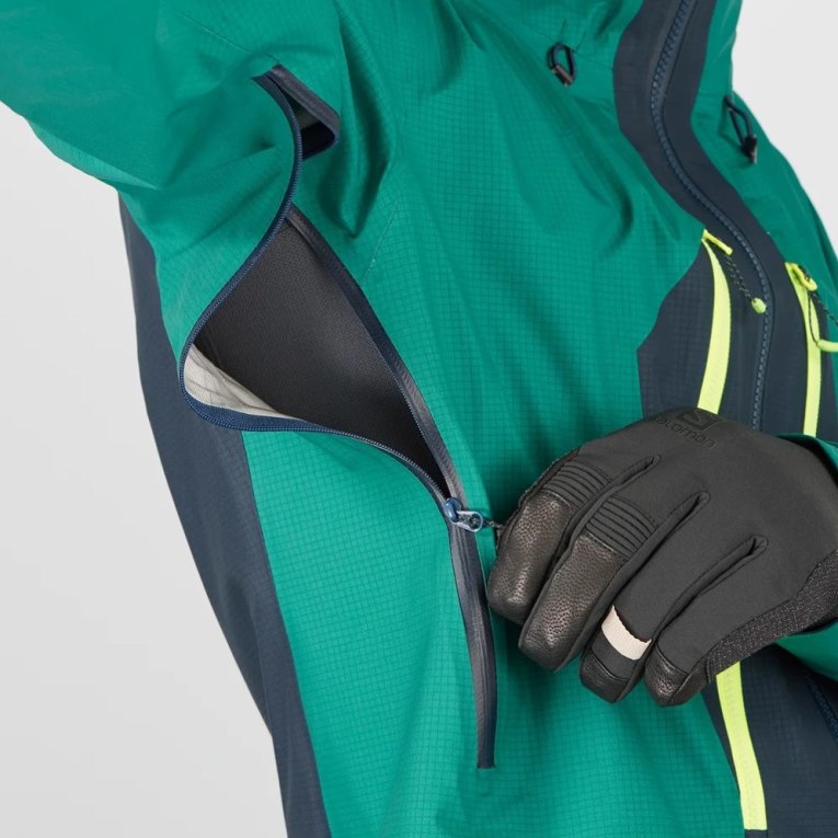 Chaquetas Shell Salomon Outpeak GTX 3L Impermeables Hombre Verdes | MX UVRX083